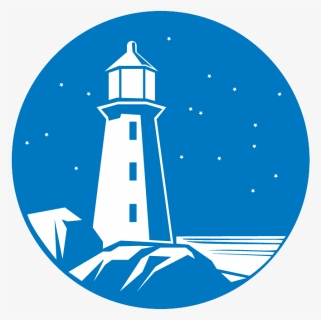 Blue Light House Clipart Svg Royalty Free Library Life - Blue White Lighthouse Logo, HD Png Download, Free Download