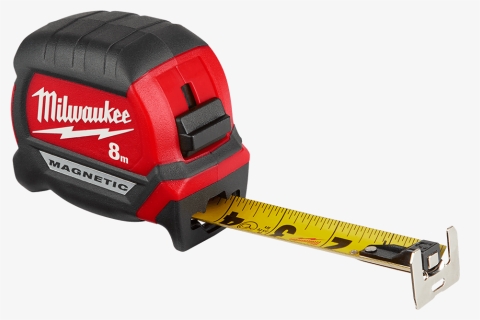 Compact Magnetic Tape Measure 8m - Milwaukee 48 22 0125, HD Png Download, Free Download