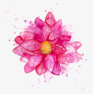 Ftestickers Watercolor Flower Pink, HD Png Download, Free Download