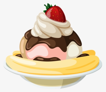 Ice Clipart Sweet - Ice Cream Bowl Cartoon, HD Png Download, Free Download