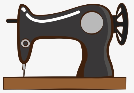 Sewing Machine Retro Clothes Cartoon Png And Vector - Machine, Transparent Png, Free Download