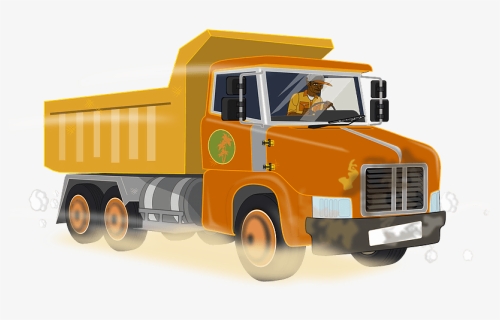 Dump Truck Clipart - Dump Truck Back Vector, HD Png Download, Free Download