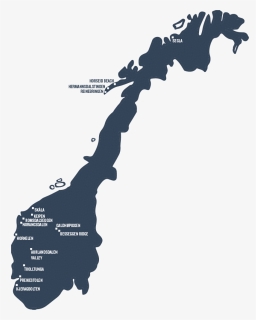 Map Of Norway - Norway On Map Transparent Background, HD Png Download, Free Download