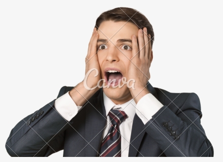 Businessman Yelling Png - Yikes Stock, Transparent Png, Free Download