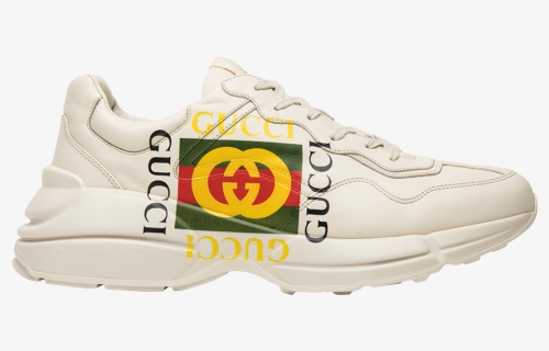 Gucci Men"s Rhyton Leather Sneakers - Gucci Shoes Transparent Background, HD Png Download, Free Download