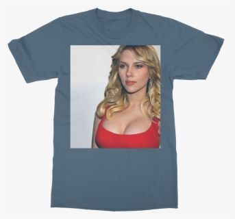 Scarlett Johansson ﻿classic Adult T-shirt - Scarlett Johansson T Shirt, HD Png Download, Free Download