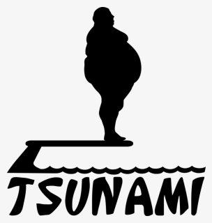 Silhouette Of Fat Guy, HD Png Download, Free Download