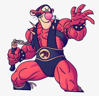 #stickergang #tigger #nunchucks #bruce #lee #freetoedit - Cartoon, HD Png Download, Free Download