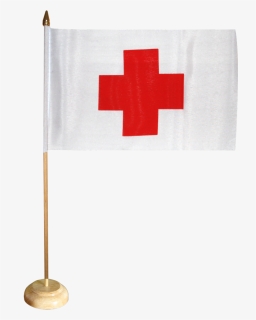 Red Cross Table Flag - Drapeau Japon Petit Format, HD Png Download, Free Download