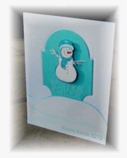 I Chose To Fussy Cut And Color This Cute Snowman From - Greeting Card, HD Png Download, Free Download