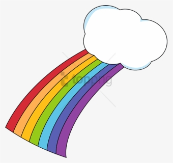 Free Png Rainbows And Clouds Png Png Image With Transparent - Cloud And Rainbow Clip Art, Png Download, Free Download