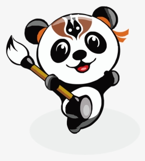 Giant Panda Cartoon - 熊猫, HD Png Download, Free Download