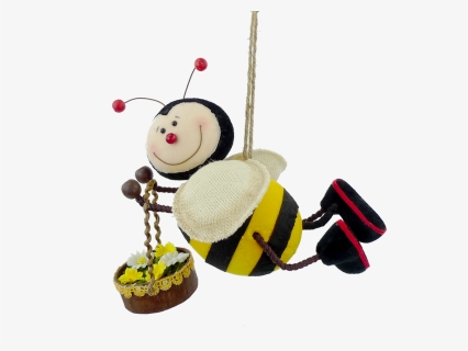 Flying Bee With Basket - Honeybee, HD Png Download, Free Download
