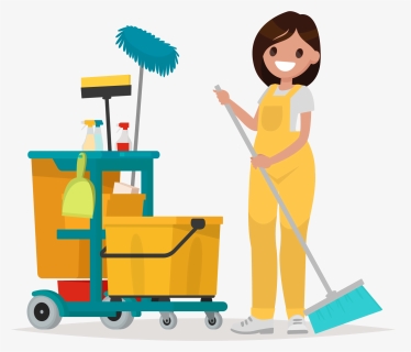 Janitor Clipart Cleaner, Janitor Cleaner Transparent - Cleaner Clipart, HD Png Download, Free Download