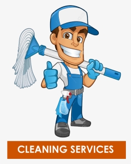 Library Of Man Cleaning House Library Png Files Â - Window Cleaner Broom Clipart, Transparent Png, Free Download