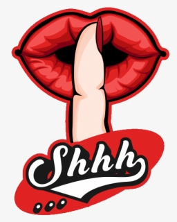 #shhh  #freetoedit - Lips Shhh, HD Png Download, Free Download
