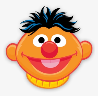 Stickers For Kids Ernie Zoe Sesame Street Characters - Ernie Face Sesame Street, HD Png Download, Free Download