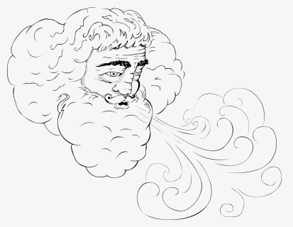 Wind, North Wind, Face, Man, Old, Blow, North, Cardinal - North Wind Blows, HD Png Download, Free Download