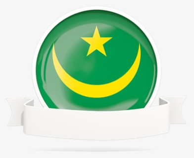 Flag With Empty Ribbon - Crescent, HD Png Download, Free Download