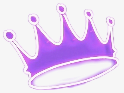 #crown #neon #purple #king #queen #sexy #re #prince - Neon Purple Crown Png, Transparent Png, Free Download