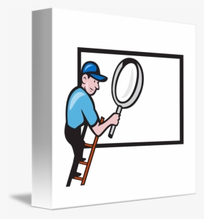 Magnifying Clipart Tumblr Transparent - New Year 2014 Painter Painting Billboard, HD Png Download, Free Download