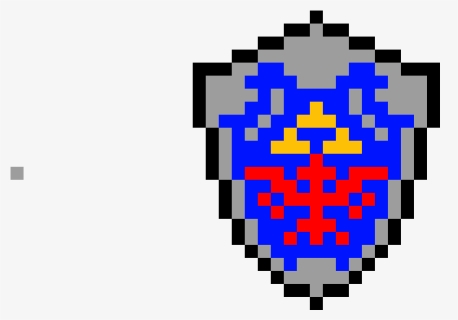 Hylian Shield Pixel Art , Png Download - Pixel Art Zelda Master Sword, Transparent Png, Free Download