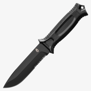 Gerber Strongarm Partially Serrated Fixed Blade, Black - Gerber Strongarm Boot Knife, HD Png Download, Free Download