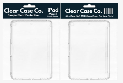 Ipad Mini 5 Pencil Holder Transparent Soft Silicon - Paper, HD Png Download, Free Download