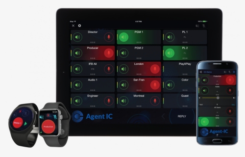 Agent Ic Ipad And Android Ui By Clear-com - Clear-com, HD Png Download, Free Download