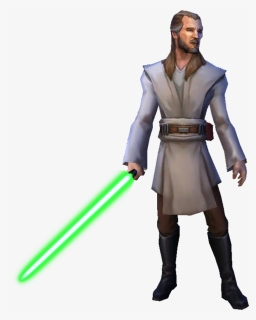 Unit Character Qui Gon Jinn - Action Figure, HD Png Download, Free Download
