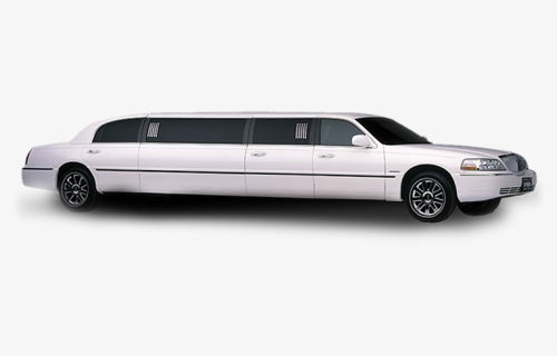 Stretch Town Car Limo White - Limousine, HD Png Download, Free Download