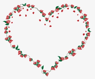 #love #heart #rose #petal #romantic #frame #colorful - Heart, HD Png Download, Free Download