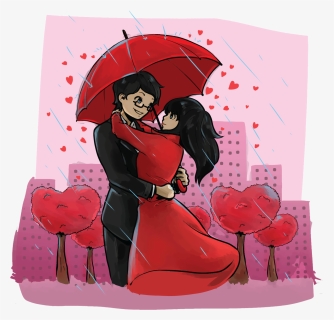 Creatures In Love Vector Illustration - Hug Day Wishes For Husband, HD Png Download, Free Download