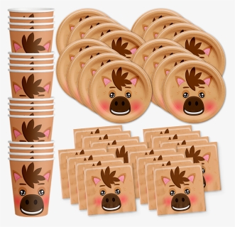 Horse Birthday Party Tableware Kit For 16 Guests - Birthday Galore, HD Png Download, Free Download