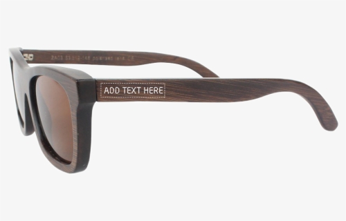 Wooden Sunglasses Personalized With A Birthday Message"  - Plastic, HD Png Download, Free Download