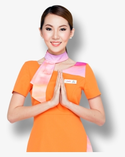 Thai Smile Air Hostess, Png Download - Air Hostess Png, Transparent Png, Free Download