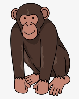 Chimpanzee Monkey Clipart - Chimpanzee Clipart Png, Transparent Png, Free Download