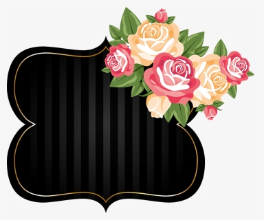 Transparent Chalkboard Background Png - Topper Bolo Floral Para Imprimir, Png Download, Free Download