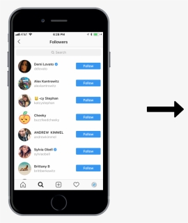Transparent Instagram Filter Png - Instagram On Phone Screen, Png Download, Free Download
