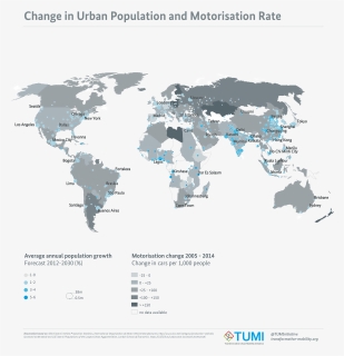 Change In Urban Population And Motorisation Rate - Atlas, HD Png Download, Free Download