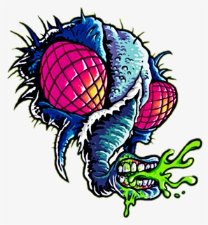 Fly Mosca Sticker Toxic Art Zombie Popart Urban Zombie - Mosca Art, HD Png Download, Free Download