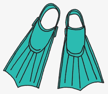 Drawing , Png Download - Swim Fins Clipart, Transparent Png, Free Download