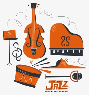 Transparent Jazz Band Clipart - Jazz Instruments Vector Png, Png Download, Free Download