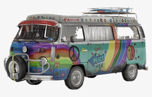 Volkswagen Camper Vans - Vw T2 Hippie Bus, HD Png Download, Free Download