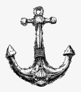 Rusty Anchor Drawing, HD Png Download, Free Download