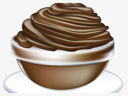 Dessert Clipart Hot Fudge Sundae - Pudding Clipart, HD Png Download, Free Download