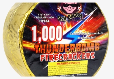 Thunderbomb Firecrackers 1000 Lt"s Fireworks - Label, HD Png Download, Free Download