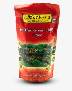 Single Green Chilli - Mothers Recipe Chilli Pickle, HD Png Download, Free Download