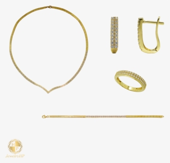 Jewelry Set By Gold - Body Jewelry, HD Png Download, Free Download