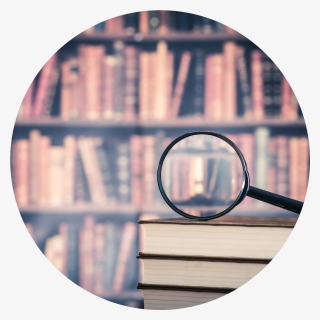 T Magnifying Glass Over Books - English Subject Photography, HD Png Download, Free Download